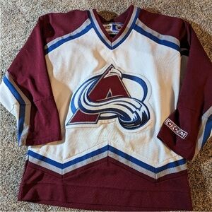 Vintage Colorado Avalanche Jersey Boys Size L/XL